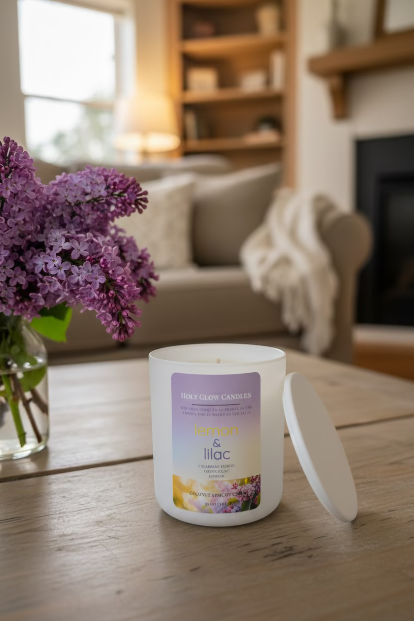 Lemon & Lilac Candle